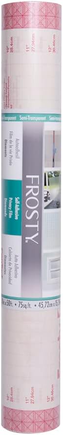 Con-Tact Brand Creative Clear Covering, Versatile and Self-Adhesive Shelf Liner, Ideal Privacy Film, Protective Clear Vinyl, 18'' x 50', Matte