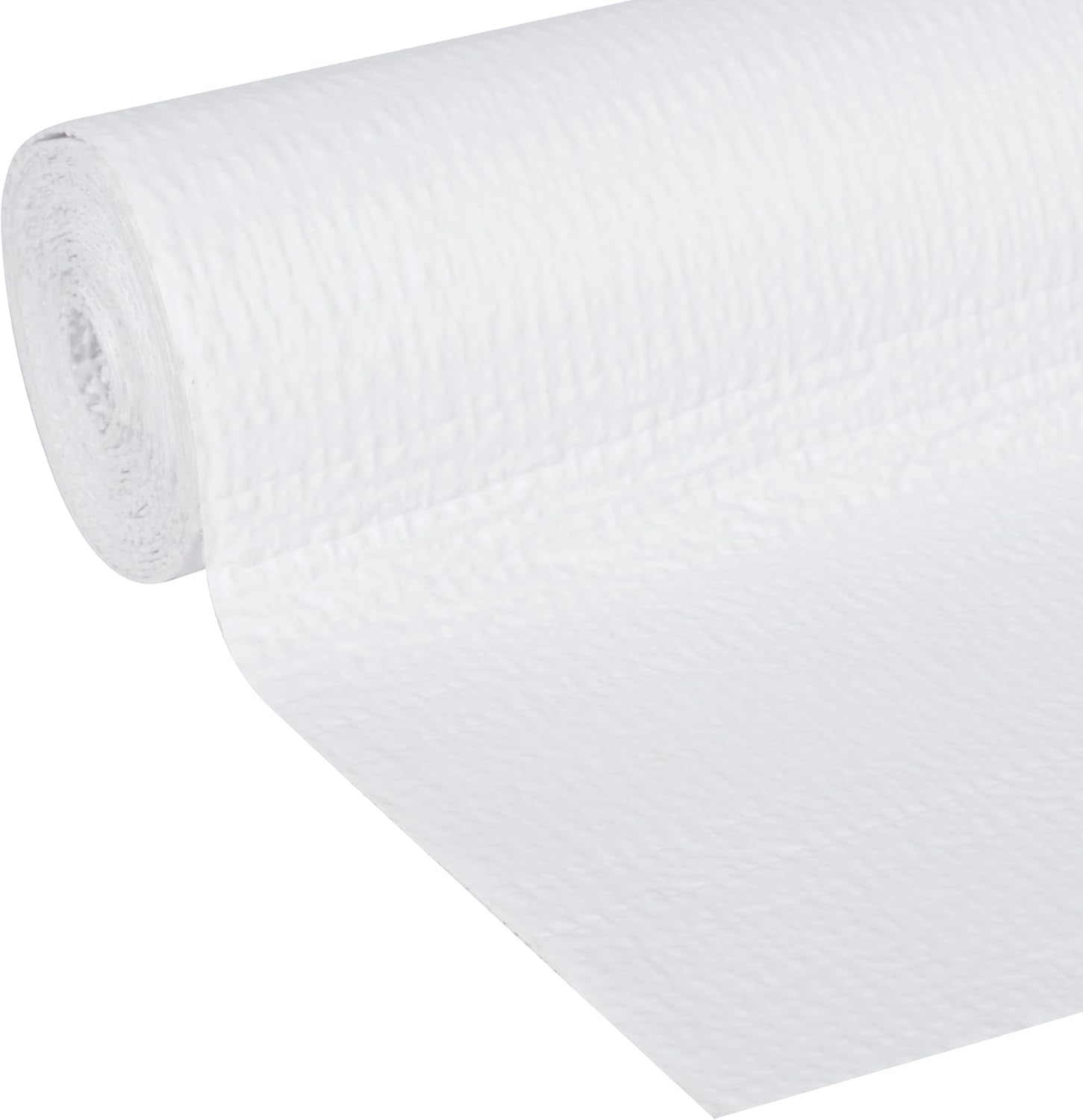 Smooth Top EasyLiner for Cabinets & Drawers - Easy to Install & Cut to Fit - Shelf Paper & Drawer Liner Non Adhesive - Non Slip Shelf Liner for Kitchen Pantry - 12 Inch Width - 60 Total Feet - White