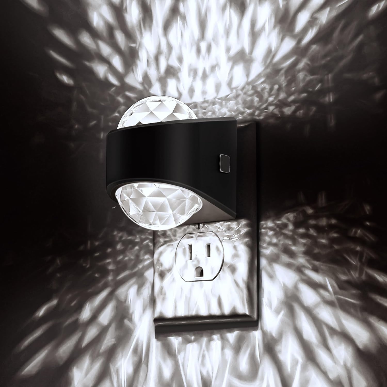 Night Light, Night Lights Plug into Wall, LED Projector Night Light, Soft White for Bedroom, Dimmable Brightness Dusk to Dawn Nightlight for Kids, Nursery, Bathroom, Home Decor, Gaming Room, 2 Pack