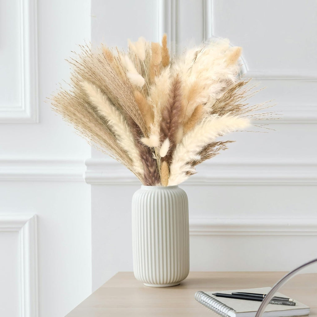 610 PCS Dried Pampas Grass Decor, Dried Flower Bouquets for Wedding, Home, Centerpiece Table, Modern Home, Western Living Room, Nurserie, Nursery, Boho Room, Beach, Women Office, and Boho Decor