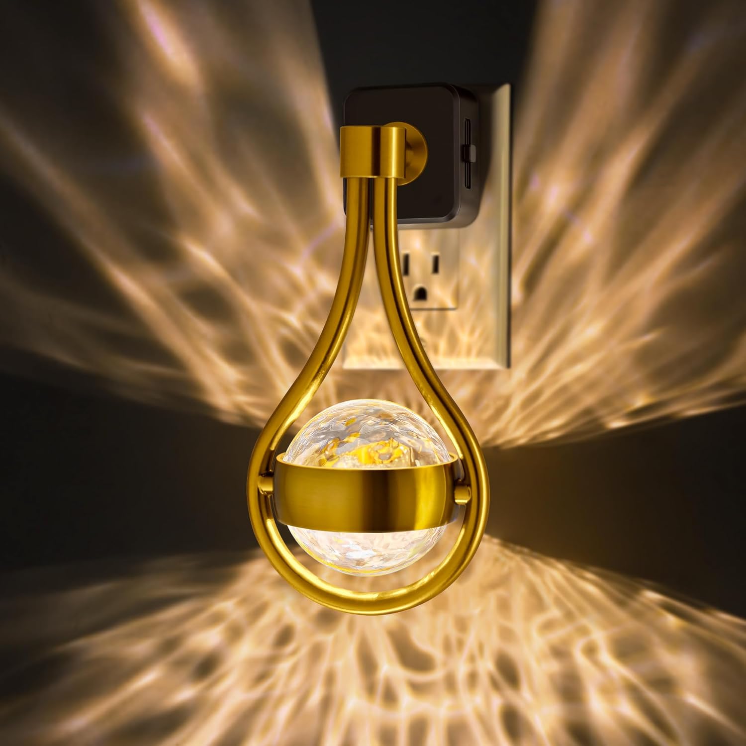 Night Light, Night Lights Plug into Wall, LED Projector Night Light, Soft White for Bedroom, Dimmable Brightness Dusk to Dawn Nightlight for Kids, Nursery, Bathroom, Home Decor, Gaming Room, 2 Pack