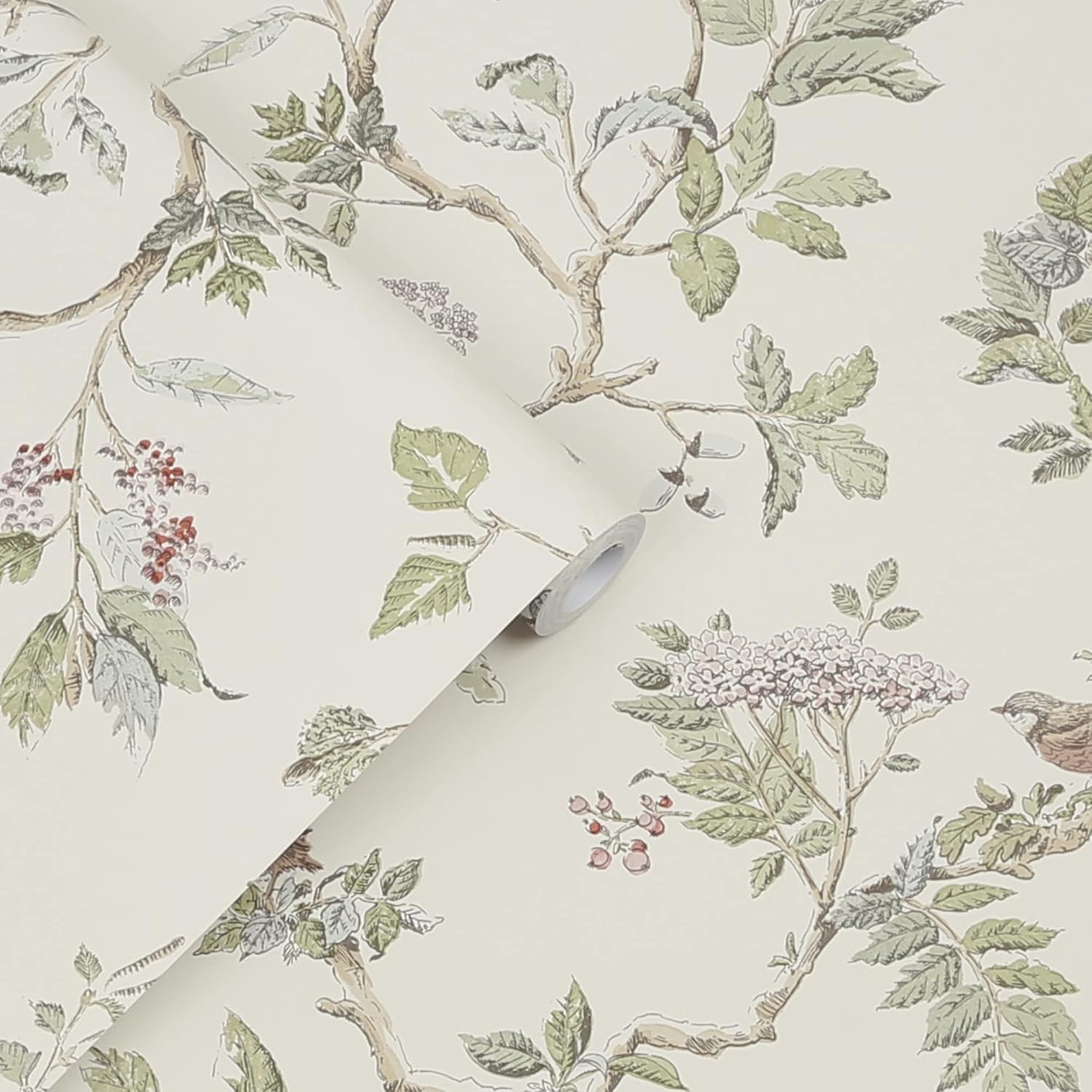 Laura Ashley Elderwood Natural Wallpaper