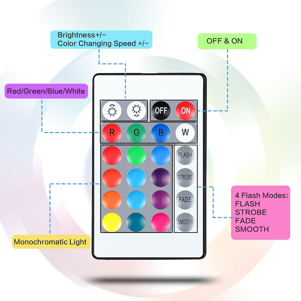 Honoson 6 Sets 3D Night LED Light Lamp Base Clear Acrylic Sheets Remote Controls and USB Charging Cables for Restaurant Bar Cafe Shop Room Decoration(Square Style)