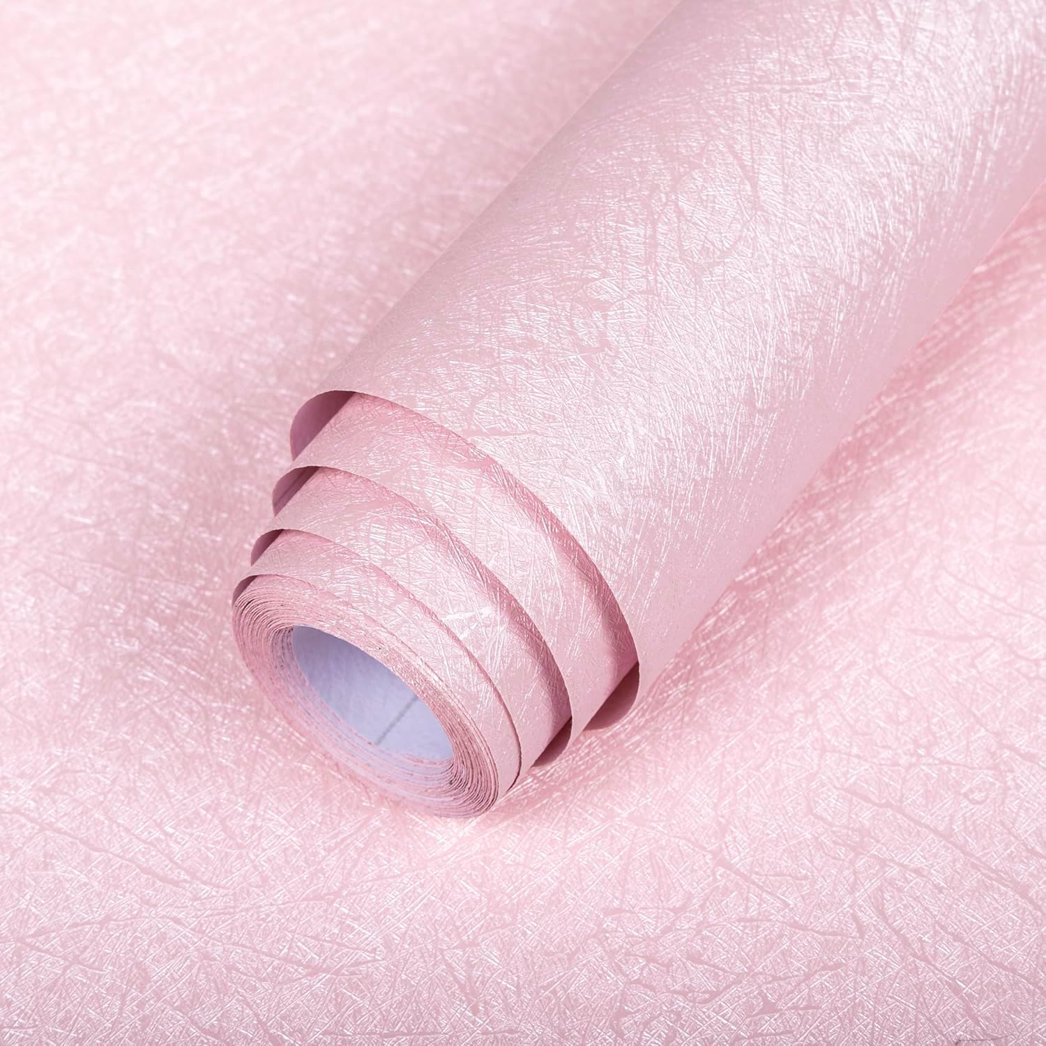 Abyssaly Black Silk Wallpaper Peel and Stick 15.7" X 984.2" Embossed Self Adhesive Black Contact Paper Removable Kitchen Vinyl Textured Wall Paper Cabinet Furniture Shelf Liner