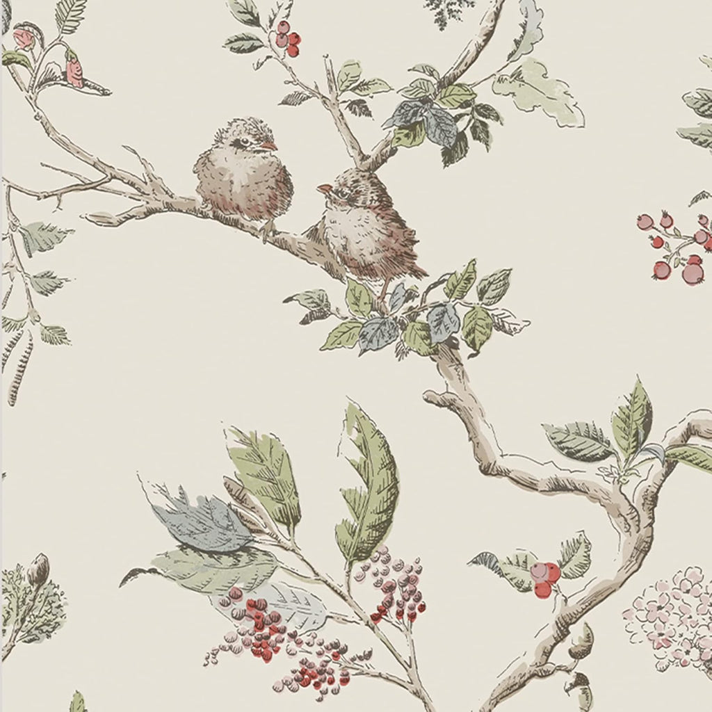 Laura Ashley Elderwood Natural Wallpaper