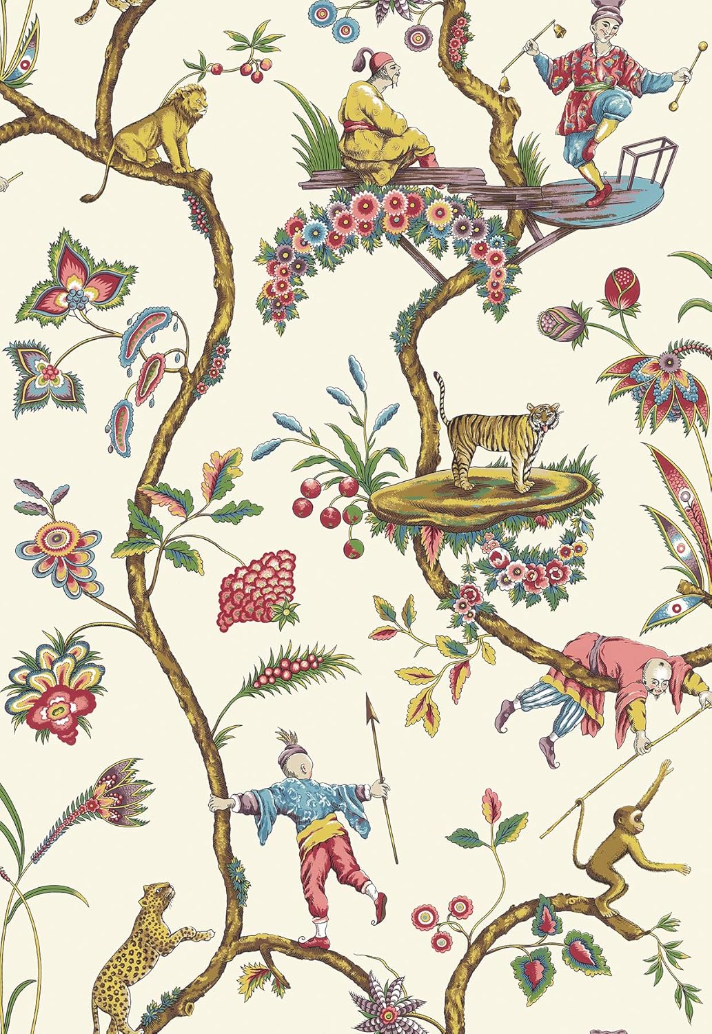 NuWallpaper x Scalamandre Blue Robin Egg Chinoise Exotique Self Adhesive Wallpaper, SCS3846