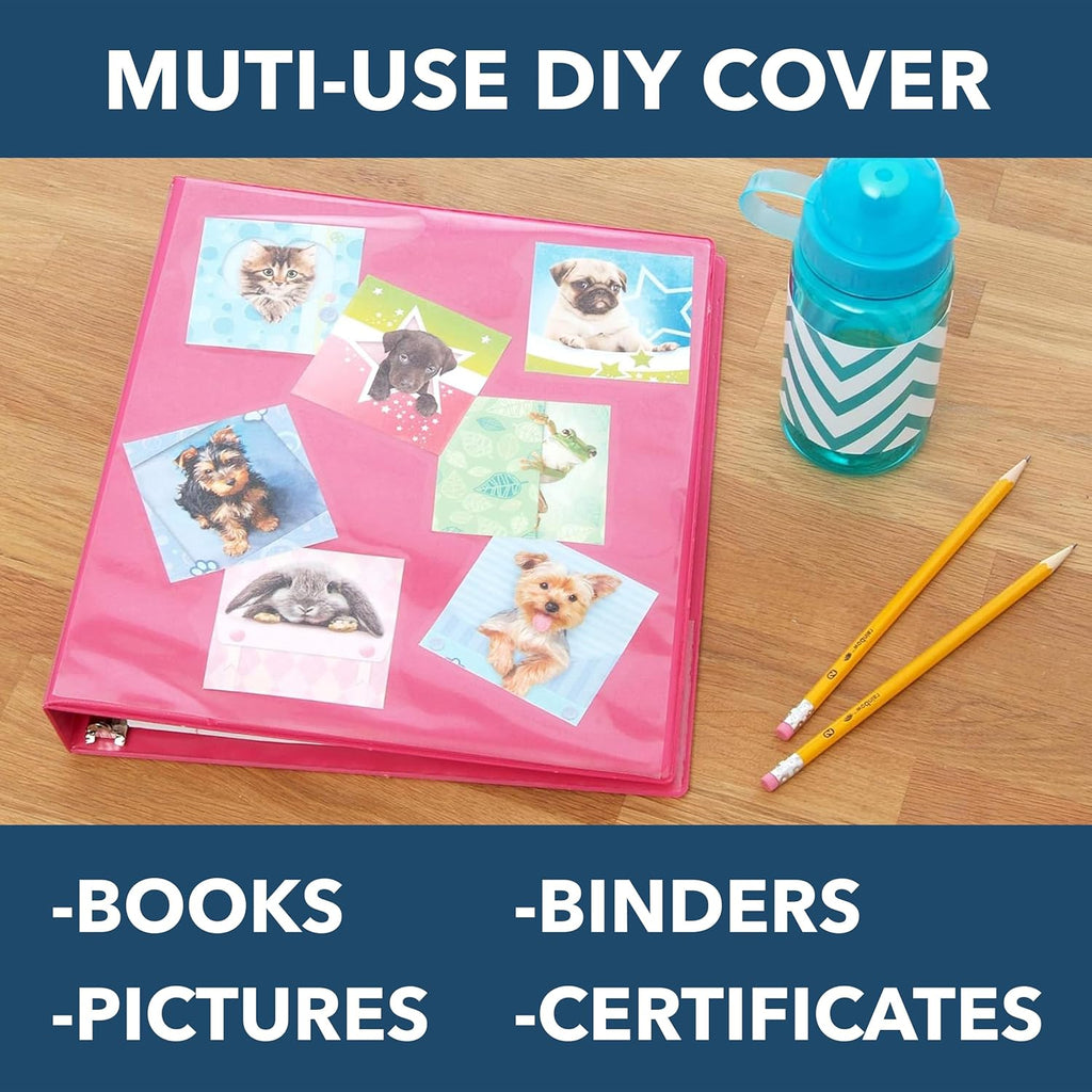 Con-Tact Brand Creative Clear Covering, Versatile and Self-Adhesive Shelf Liner, Ideal Privacy Film, Protective Clear Vinyl, 18'' x 50', Matte