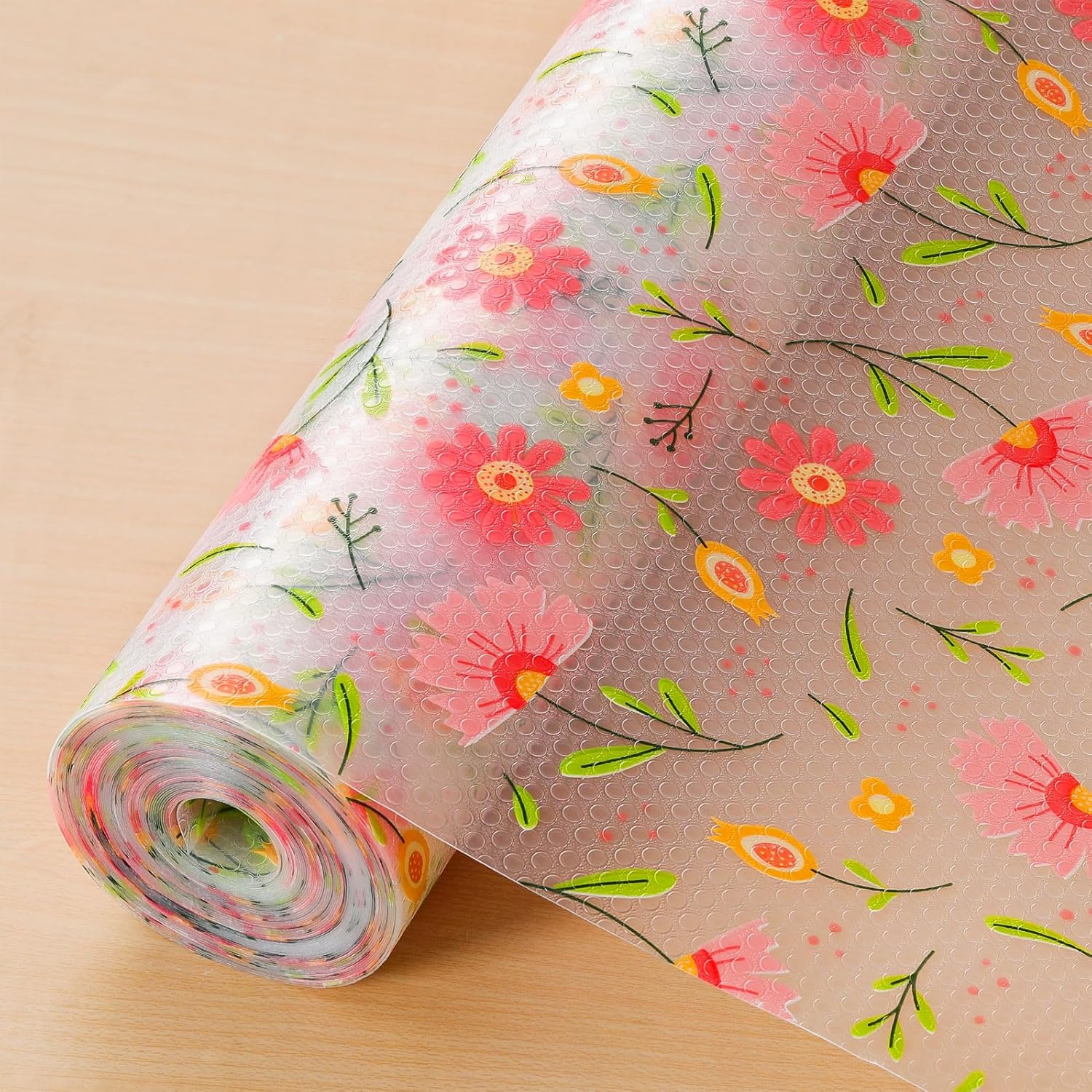 Cooyes Shelf Liner – Premium Non-Adhesive Cabinet & Drawer Liner for Kitchen – Waterproof Shelf Paper with Modern Pattern – Durable EVA Cabinet Mat – Easy to Cut （24" W x 240" L）