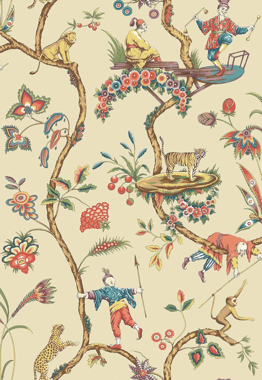 NuWallpaper x Scalamandre Blue Robin Egg Chinoise Exotique Self Adhesive Wallpaper, SCS3846