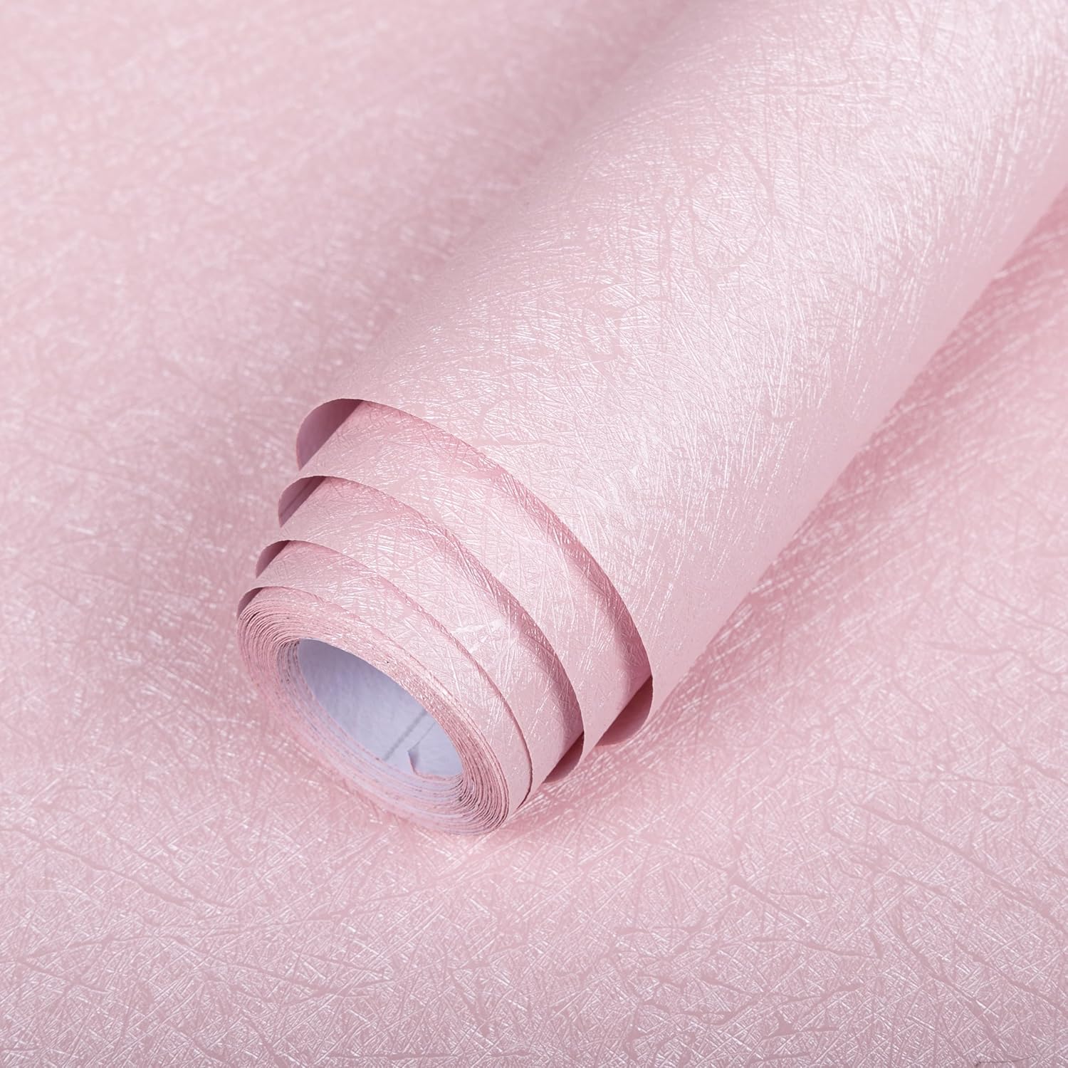 Abyssaly Black Silk Wallpaper Peel and Stick 15.7" X 984.2" Embossed Self Adhesive Black Contact Paper Removable Kitchen Vinyl Textured Wall Paper Cabinet Furniture Shelf Liner