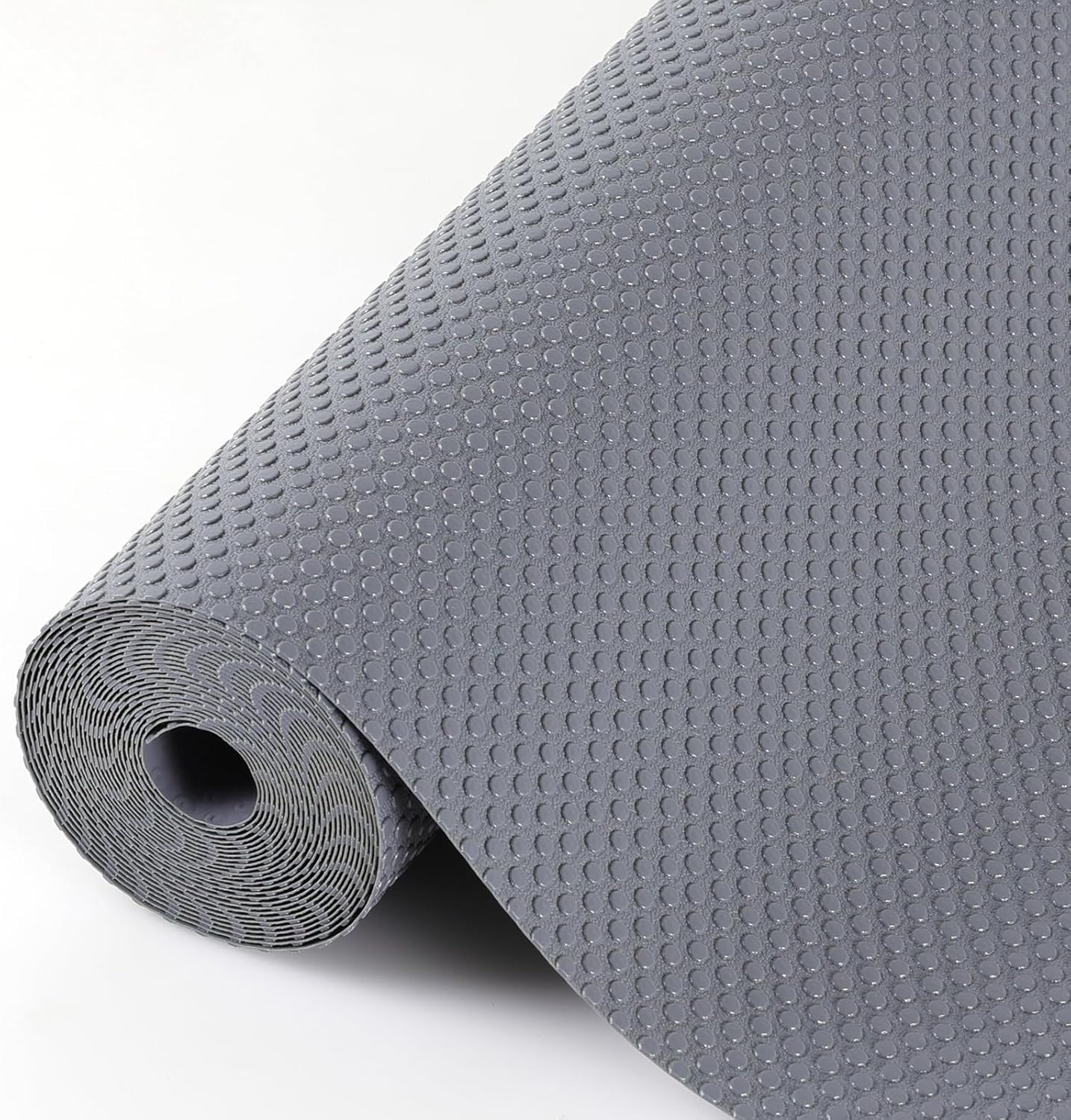 Hersvin Shelf Liner, 24" x20' Non-Adhesive Drawer Liners EVA Kitchen Cupboard Cabinet Covering Undersink Mat Washable Fridge Lining Paper for Home Office (Clear/Dot)