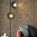 JiffDiff Leopard Print Peel and Stick Wallpaper, Waterproof Removable Self Adhesive Textured Wall Paper, Yellow Unique Funky Cheetah Contact Paper for Bedroom and Bathroom 480"X17.3"(57.6 sq. ft)